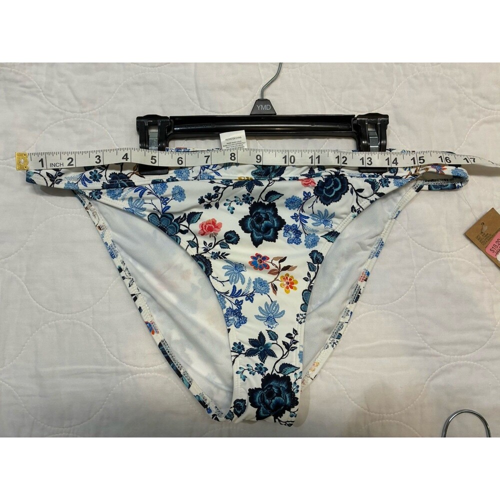 Cremieux Womens Junior’s Sz L Bikini Floral Swimsuit Bottom Hipster  NWT